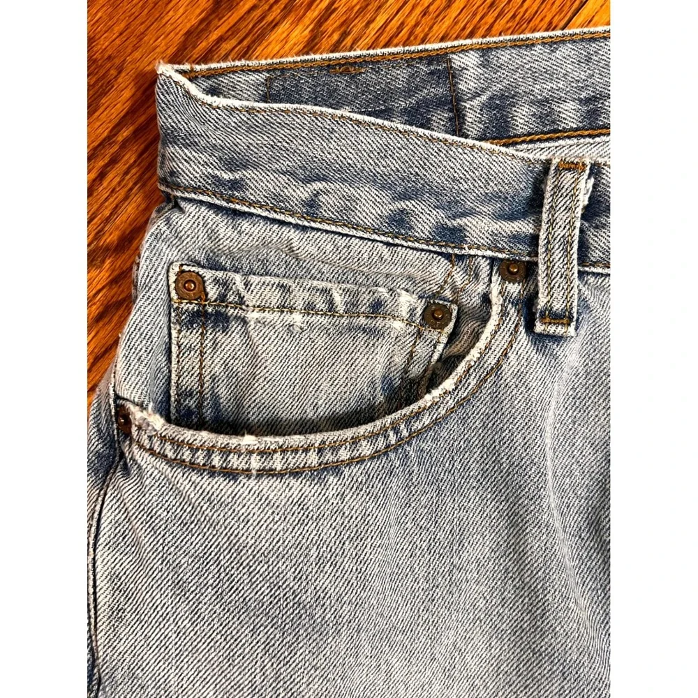 Levis 550 Relaxed Fit Mens Jeans Light Wash Denim W35 L32 Blue Cotton 00550-4891